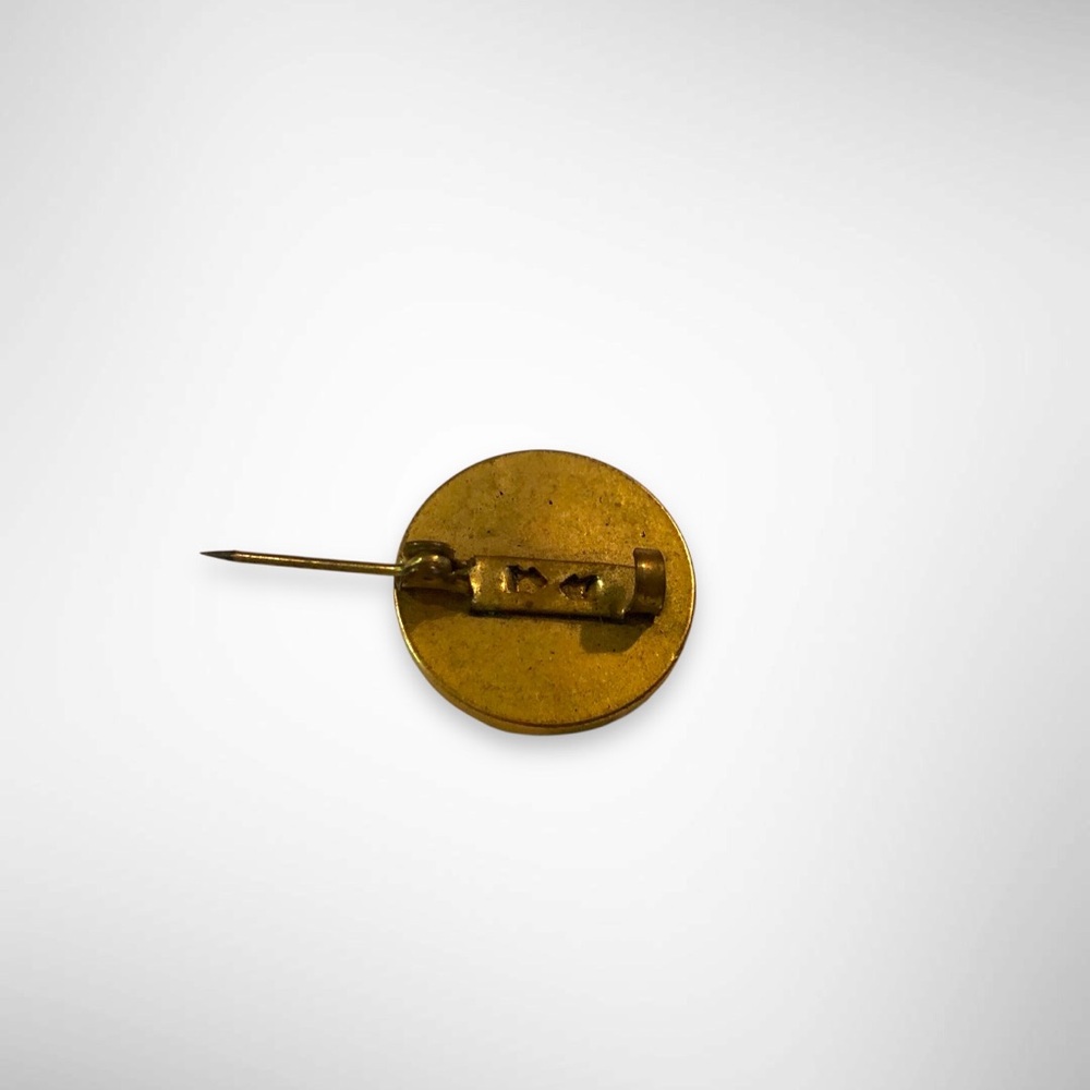 Vintage Mini Celtic Gold Tone Circle Of Life Brooch Pin - Picture 3 of 3